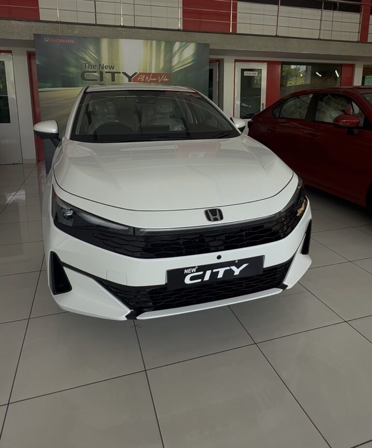 Honda City 2026 facelift front view Showroom